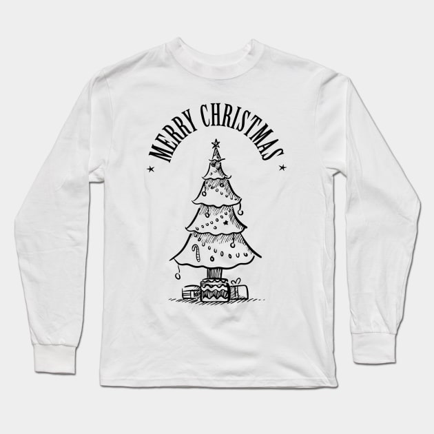 Merry Christmas Long Sleeve T-Shirt by kuvarpatil